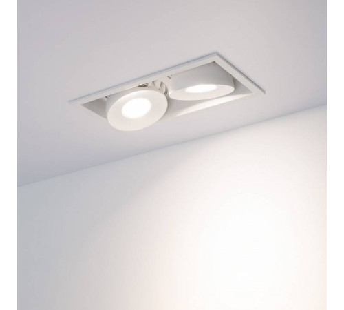 Встраиваемый светильник Arlight CL-SIMPLE-S148x80-2x9W Day4000 (WH, 45 deg) 028150