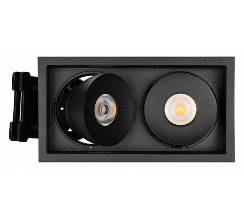 Встраиваемый светильник Arlight CL-SIMPLE-S148x80-2x9W Warm3000 (BK, 45 deg) 028151