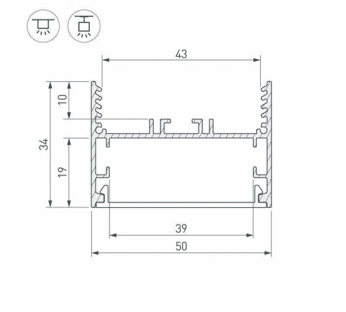 Профиль универсальный Arlight SL-LINE 29040