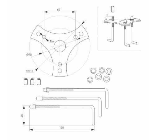 Наземный высокий светильник Arlight Stem 029966