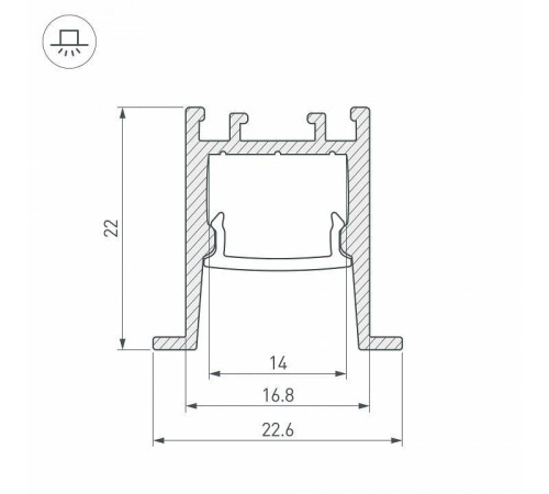Профиль встраиваемый Arlight SL-COMFORT 031771