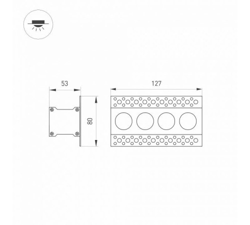 Встраиваемый светильник Arlight ORIENT 10 Вт 3000 К 032224