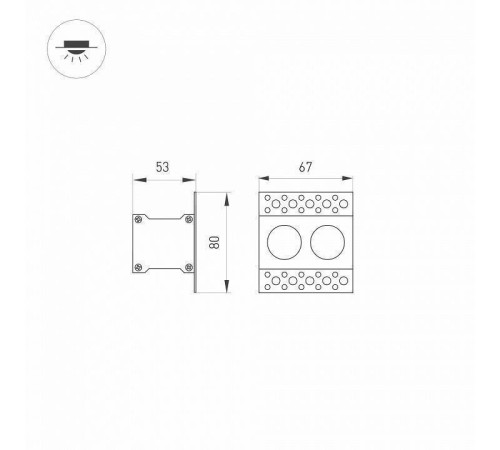 Встраиваемый светильник Arlight ORIENT 032228