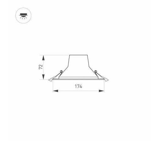 Встраиваемый светильник Arlight STORM 032433