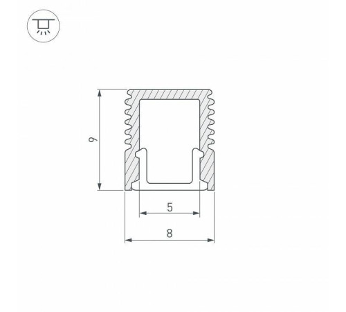 Профиль накладной Arlight SL-MINI 036031