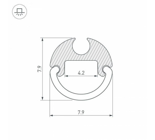 Профиль накладной Arlight ARH-KANT 36325