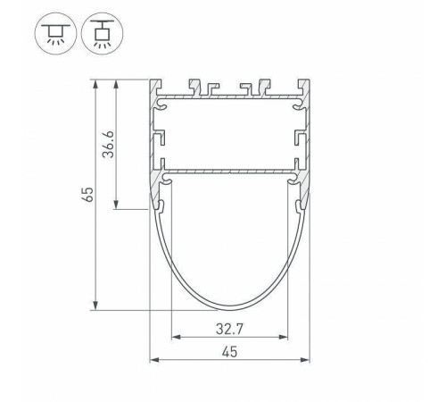 Профиль универсальный Arlight ARH-LINE 036347