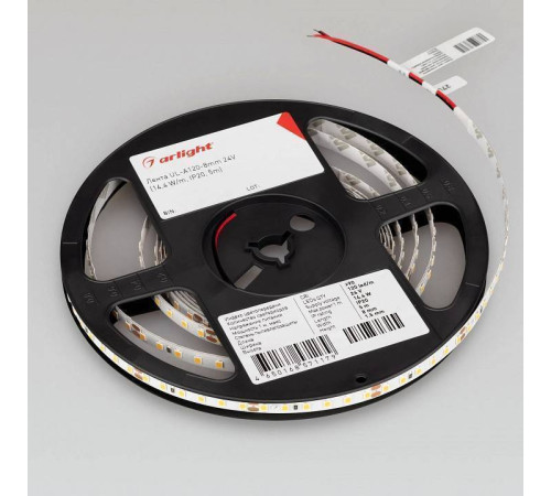 Лента светодиодная Arlight A120 24V 8mm 14.4 W/m 042302