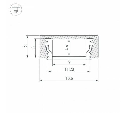 Профиль накладной Arlight MIC-M 044542