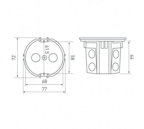 Подрозетник Arlight RMB 044895