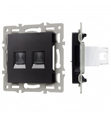 Розетка двойная RJ-12 и Ethernet RJ-45, без рамки Arlight SCT 045337