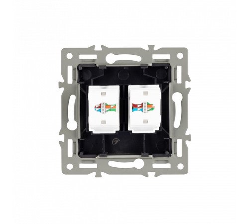Розетка двойная RJ-12 и Ethernet RJ-45, без рамки Arlight SCT 045337