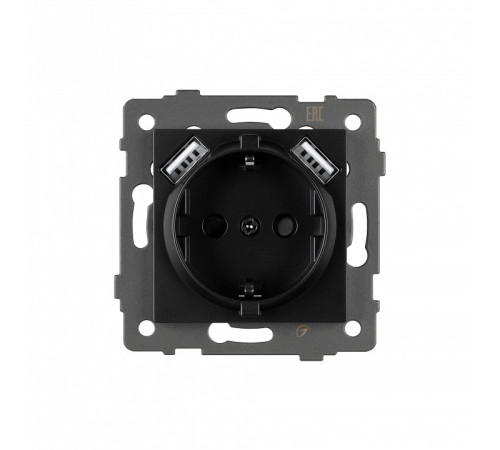 Розетка с заземлением и 2хUSB type A, без рамки Arlight SCT 049819