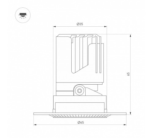 Встраиваемый светильник Arlight ARADO 052386