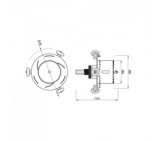 Крепление для шнура Arlight DRILL 053042