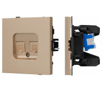 Розетка двойная Ethernet RJ-45 и со шторками, без рамки Arlight SCT-TENDO 054103