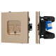 Розетка двойная Ethernet RJ-45 и со шторками, без рамки Arlight SCT-TENDO 054103