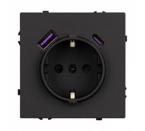 Розетка с заземлением и 2хUSB type A, без рамки Arlight SCT 054285