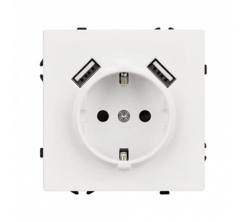 Розетка с заземлением и 2хUSB type A, без рамки Arlight SCT 054288