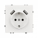 Розетка с заземлением и 2хUSB type A, без рамки Arlight SCT 054288