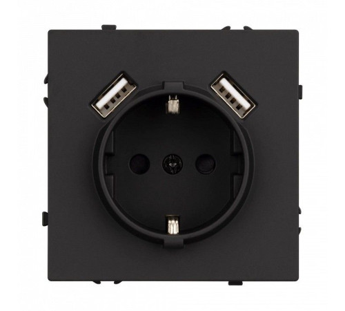 Розетка с заземлением и 2хUSB type A, без рамки Arlight SCT 054289