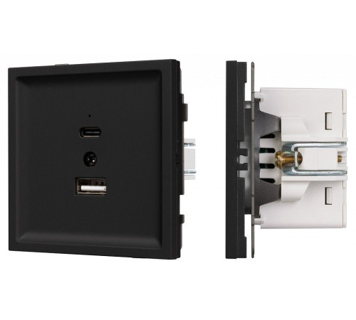 Розетка 2хUSB type A и C без рамки Arlight SCT-TENDO 054536