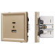 Розетка 2хUSB type A и C без рамки Arlight SCT-TENDO 054537
