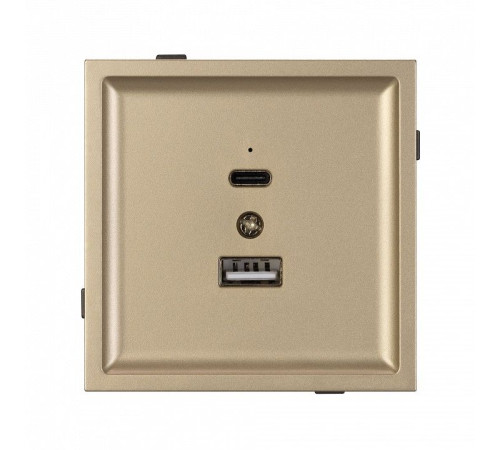 Розетка 2хUSB type A и C без рамки Arlight SCT-TENDO 054537