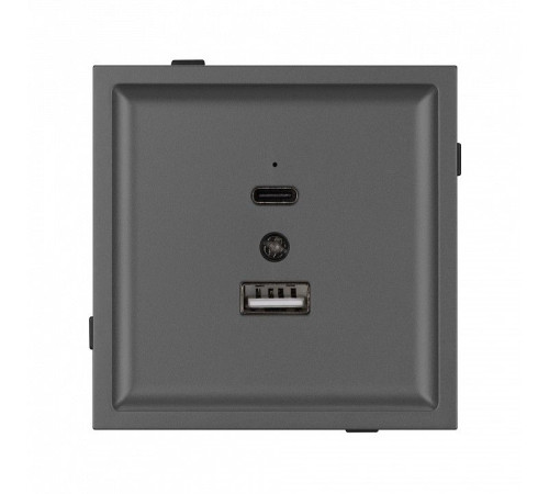 Розетка 2хUSB type A и C без рамки Arlight SCT-TENDO 054538