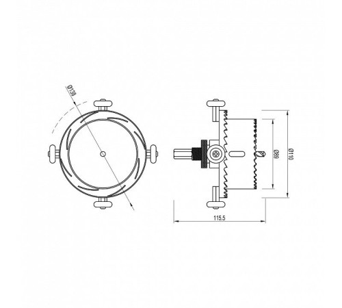 Крепление для шнура Arlight DRILL 056393