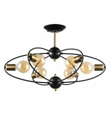 Люстра на штанге Arte Lamp Glasgow 6 ламп A1963PL-6BK