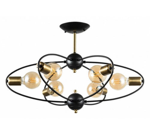 Люстра на штанге Arte Lamp Glasgow 6 ламп A1963PL-6BK