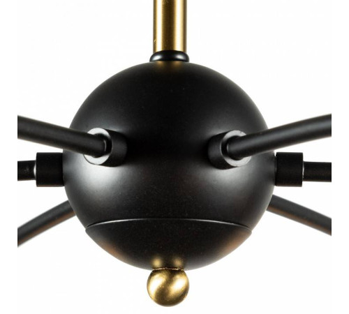 Люстра на штанге Arte Lamp Glasgow 6 ламп A1963PL-6BK