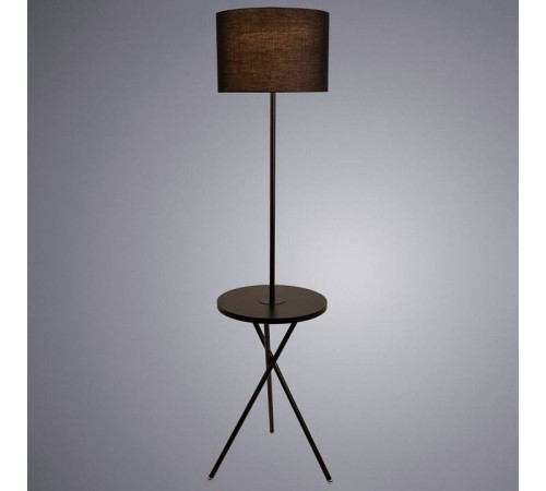 Торшер с полкой Arte Lamp Combo A2070PN-1BK