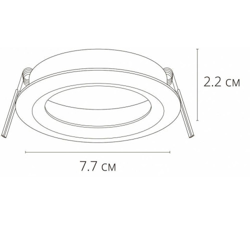 Встраиваемый светильник Arte Lamp Mira A2861PL-1BK