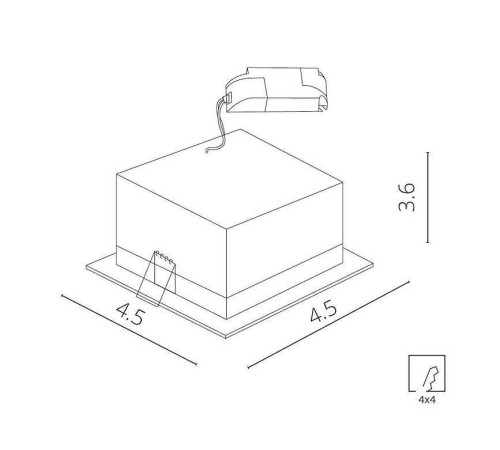 Встраиваемый светильник Arte Lamp Grill A3153PL-1BK