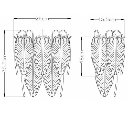 Накладной светильник Arte Lamp Evie A4052AP-2SG