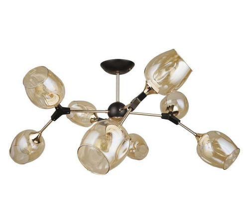 Люстра на штанге Arte Lamp Seppia 8 ламп A4211PL-8BK