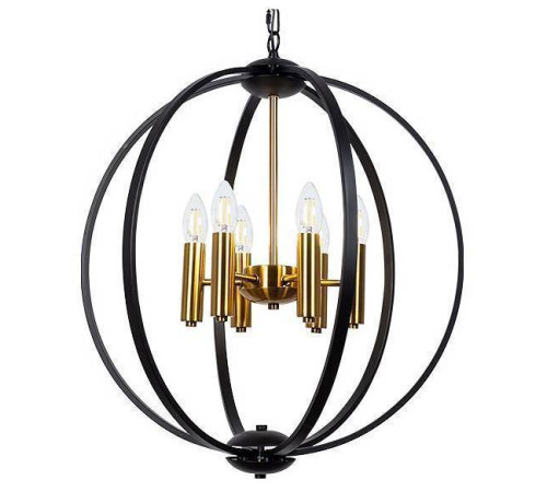 Подвесная люстра Arte Lamp Castula 6 ламп A7013SP-6BK