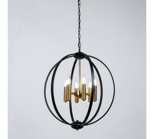 Подвесная люстра Arte Lamp Castula 6 ламп A7013SP-6BK