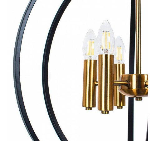 Подвесная люстра Arte Lamp Castula 6 ламп A7013SP-6BK