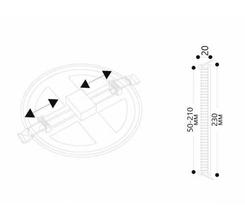 Встраиваемый светильник Arte Lamp Mesura A7976PL-1WH