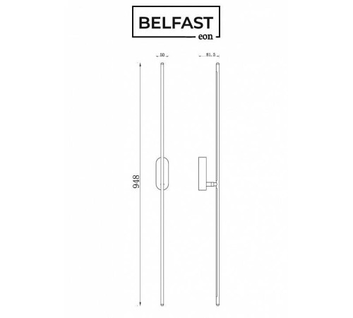 Бра Belfast Skipton 85001-1W-L BL
