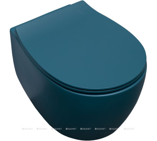 Унитаз подвесной Allen Brau Fantasy rimless без сиденья 510x363 мм петроль 4.11004.PT