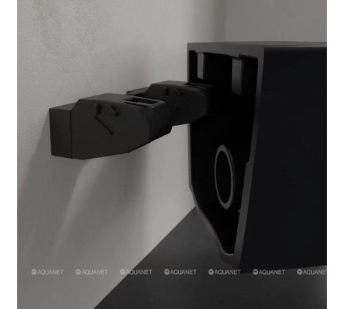 Унитаз подвесной Villeroy & Boch Antao 370x560 мм CeramicPlus цвет Pure Black 4674T0R7