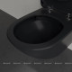 Унитаз подвесной Villeroy & Boch Antao 370x560 мм CeramicPlus цвет Pure Black 4674T0R7
