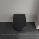 Унитаз подвесной Villeroy & Boch Antao 370x560 мм CeramicPlus цвет Pure Black 4674T0R7