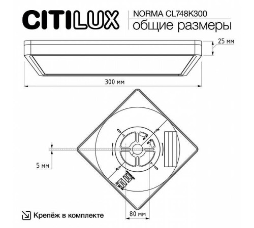Накладной светильник Citilux Norma CL748K300