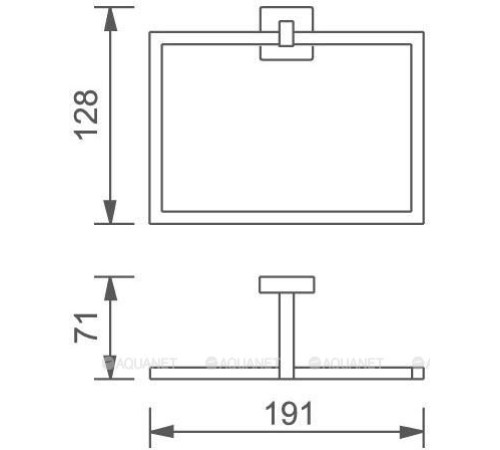 Держатель для полотенца Aquanet хром 4780