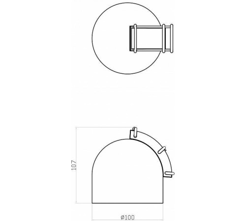 Накладной светильник Denkirs BELTY SPOT DK5542-BK